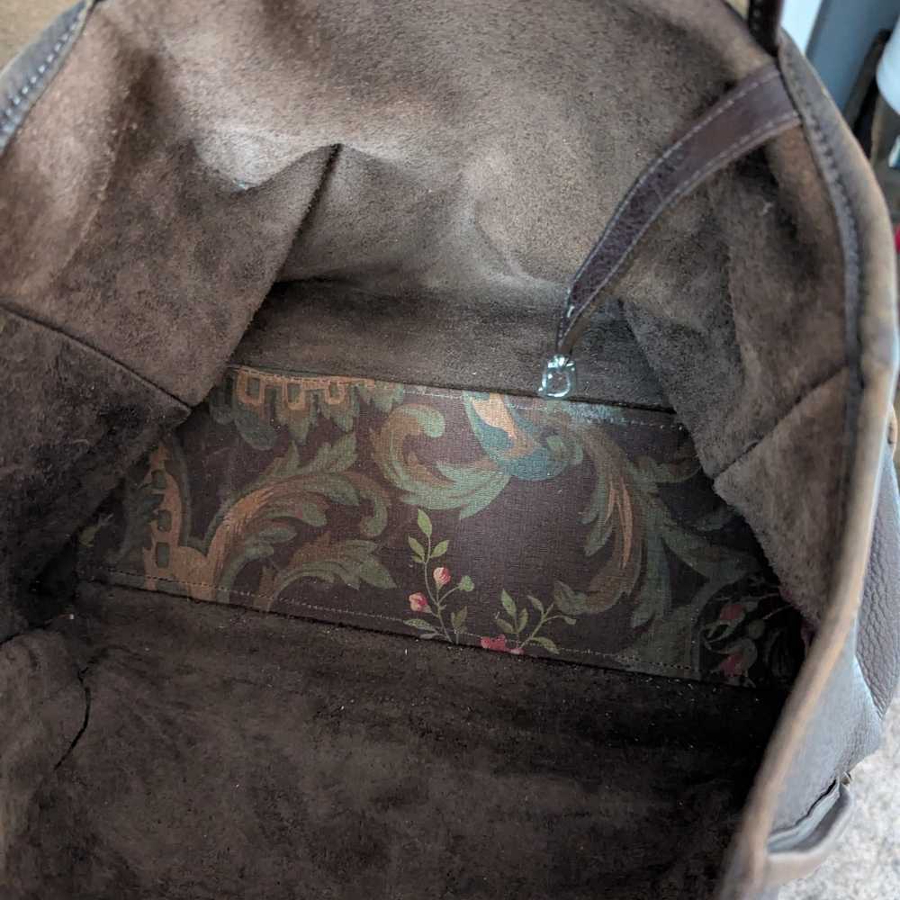 Brighton Brown Crocodile-Embossed Women's Bag - Picture 8 of 14